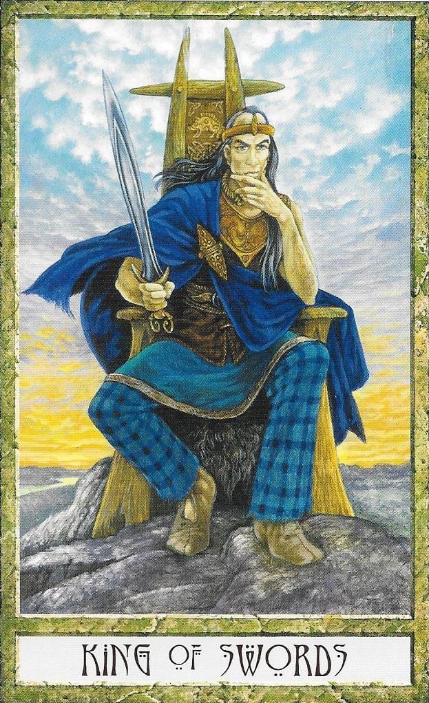 King of Swords - The Druidcraft Tarot Deck