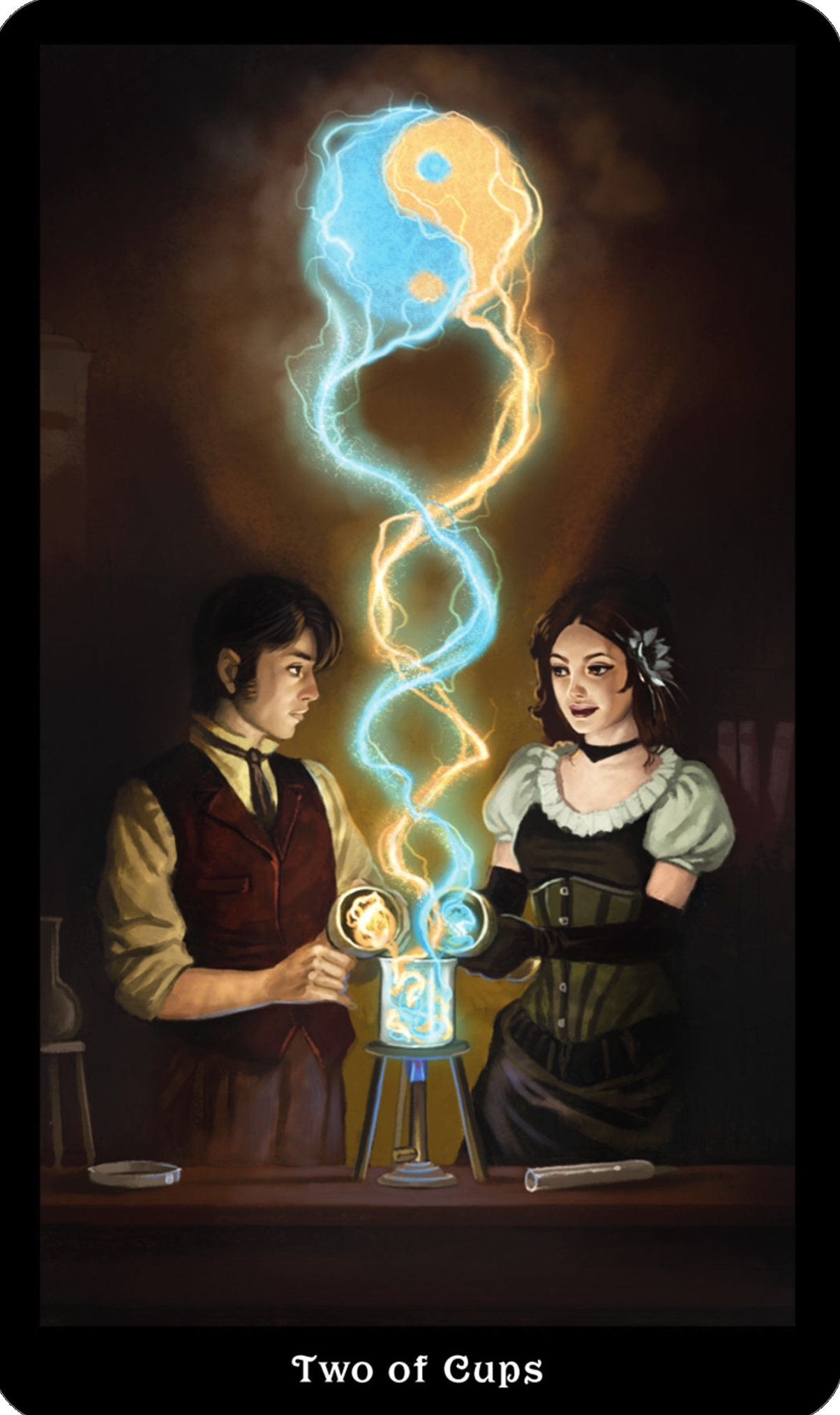 Two of Cups - Steampunk Tarot