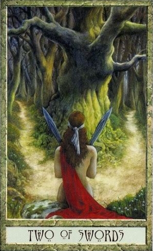 Two of Swords - Druidcraft Tarot Deck