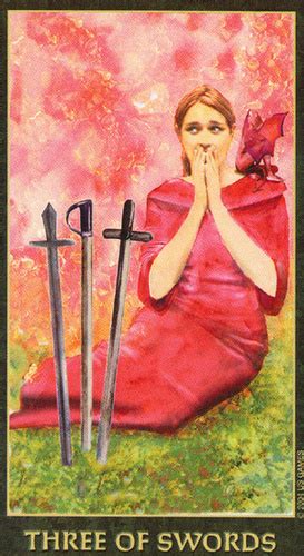 Three of Swords - Forest Folklore Tarot