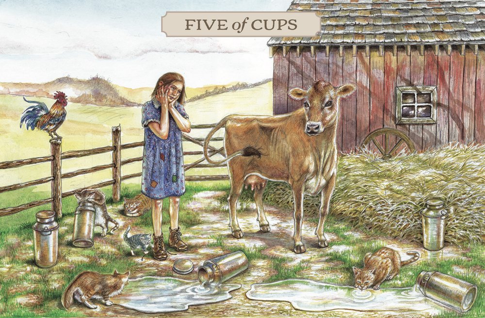 Five of Cups - Pastoral Tarot