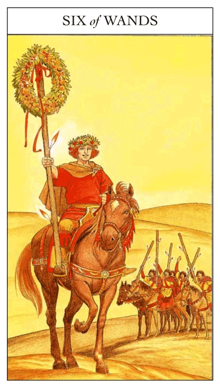 Six of Wands - Sharman-Caselli Tarot
