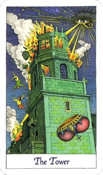 The Tower - Cosmic Tarot